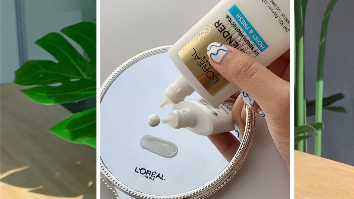 กันแดดสีฟ้า สูตร Moist & Fresh