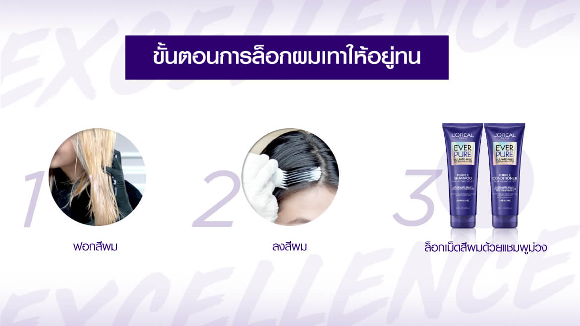 ขั้นตอนทำสีผมโทนเทา