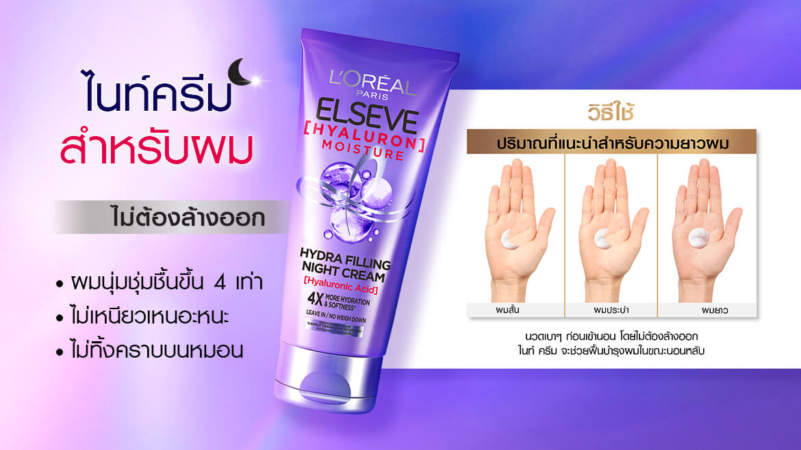 เอลแซฟ ไฮยาลูรอน มอยซ์เจอร์ ไฮด้า ฟิลลิ่ง ไนท์ ครีม